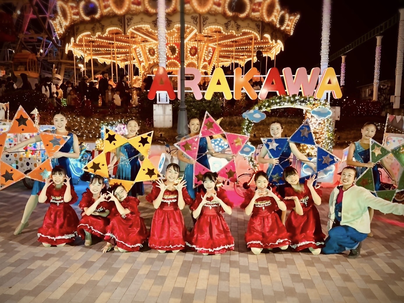 荒川遊園でのパフォーマンス